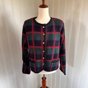 Vintage 80s/90s Chunky Knit Cardigan L